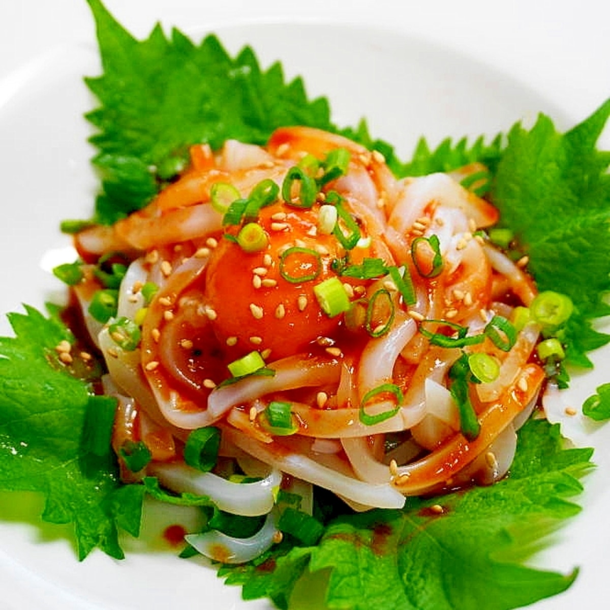 烏賊の甘みと辛いタレが絶妙 ユッケ風イカそうめん レシピ 作り方 By Oppeke22 楽天レシピ 烏賊の甘みと辛いタレが絶妙 ユッケ風イカそうめん レシピ 作り方 By Oppeke22 楽天レシピ